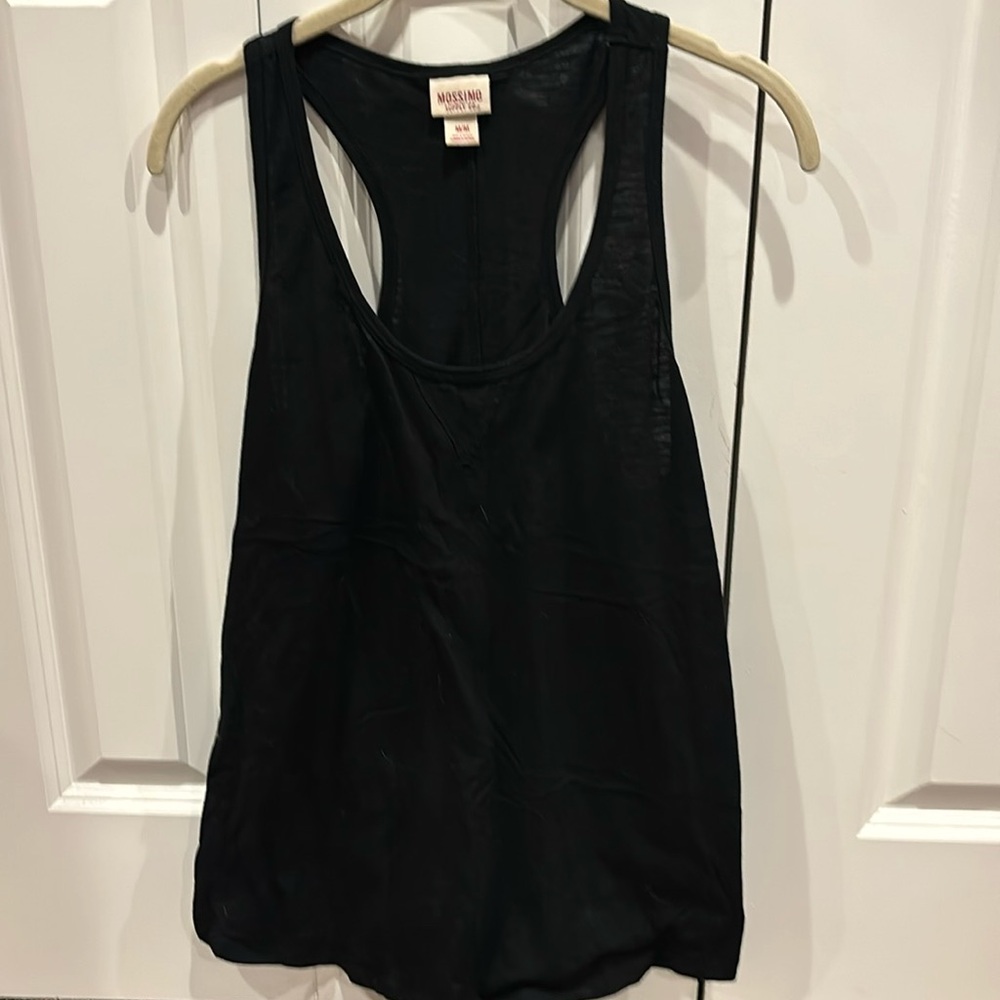 Black tank top